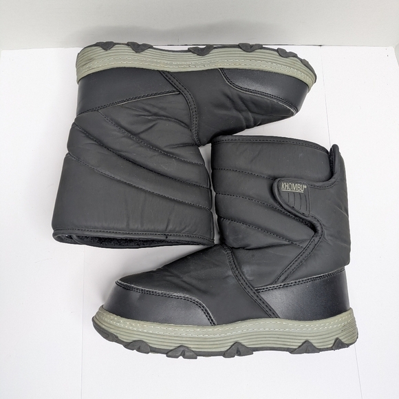 Khombu Black Winter Boots 5Y - Picture 1 of 6